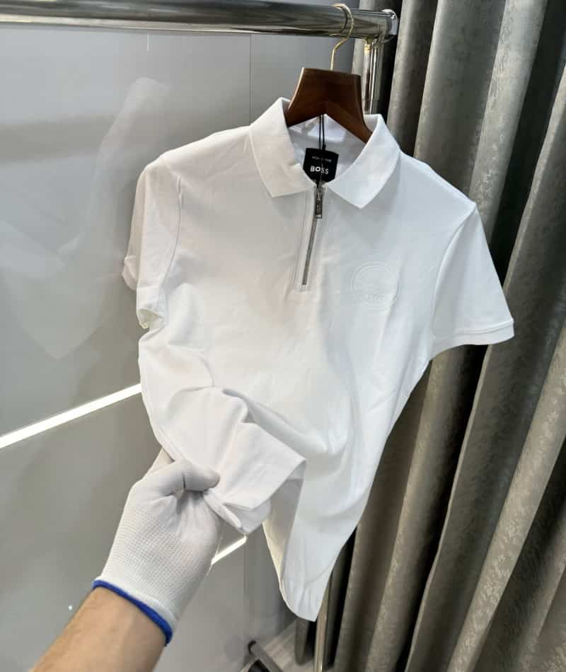 Hugo bos s x porsche White Classic Polo T-Shirt