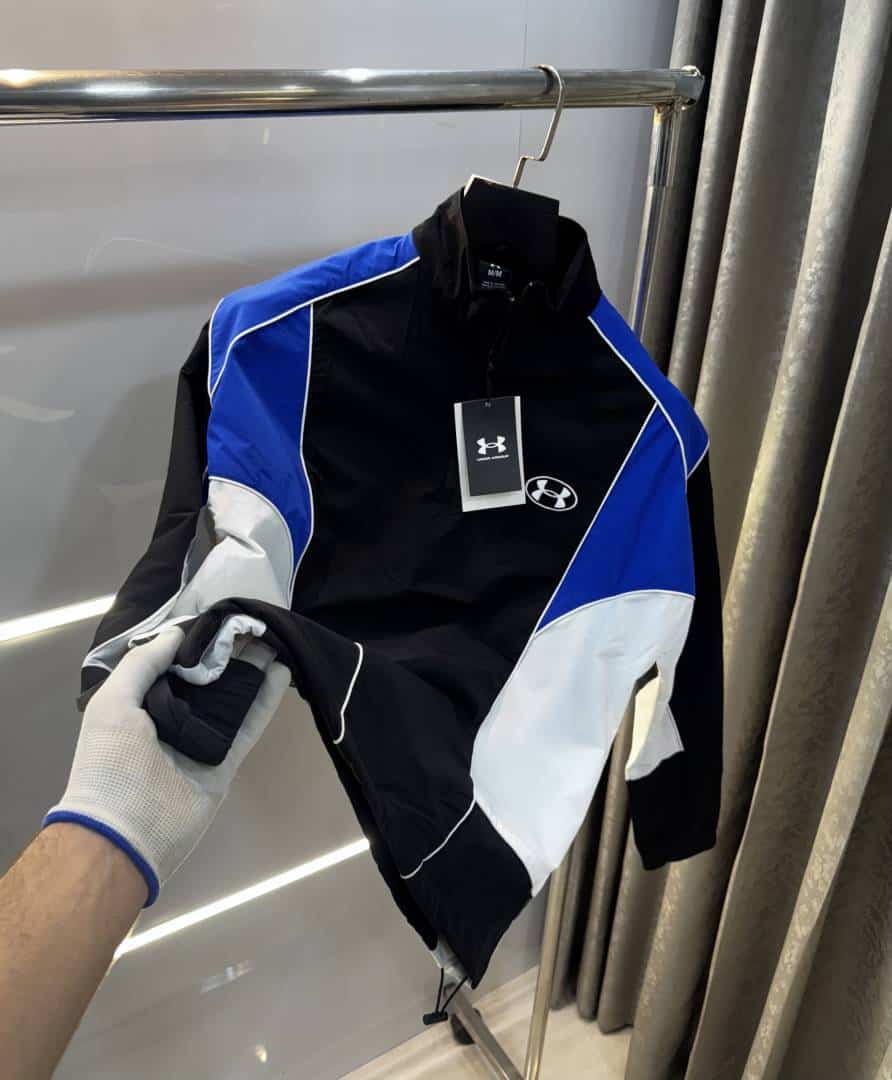 Unde r Armour Black blue luX...ury Biker Edition WindBreaker