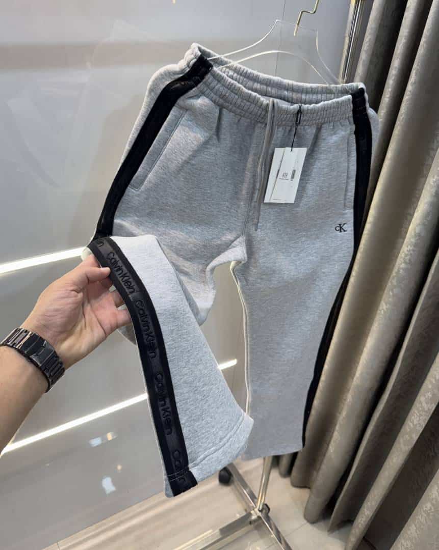 Calvin Klein Grey Patch Logo Premium TrackPant