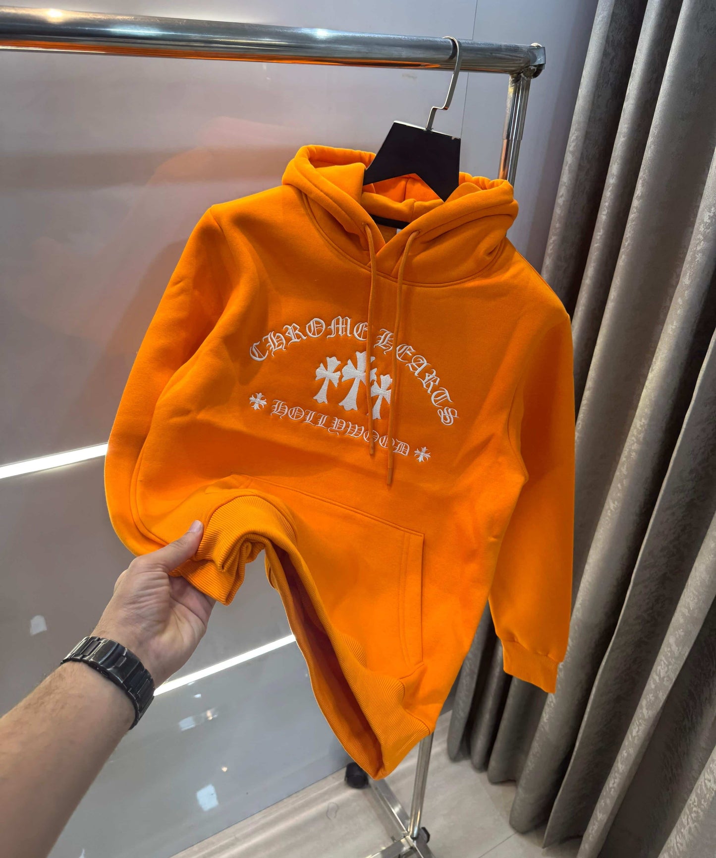 Chrome Hearts Embroidery Logo Imported Hoodie