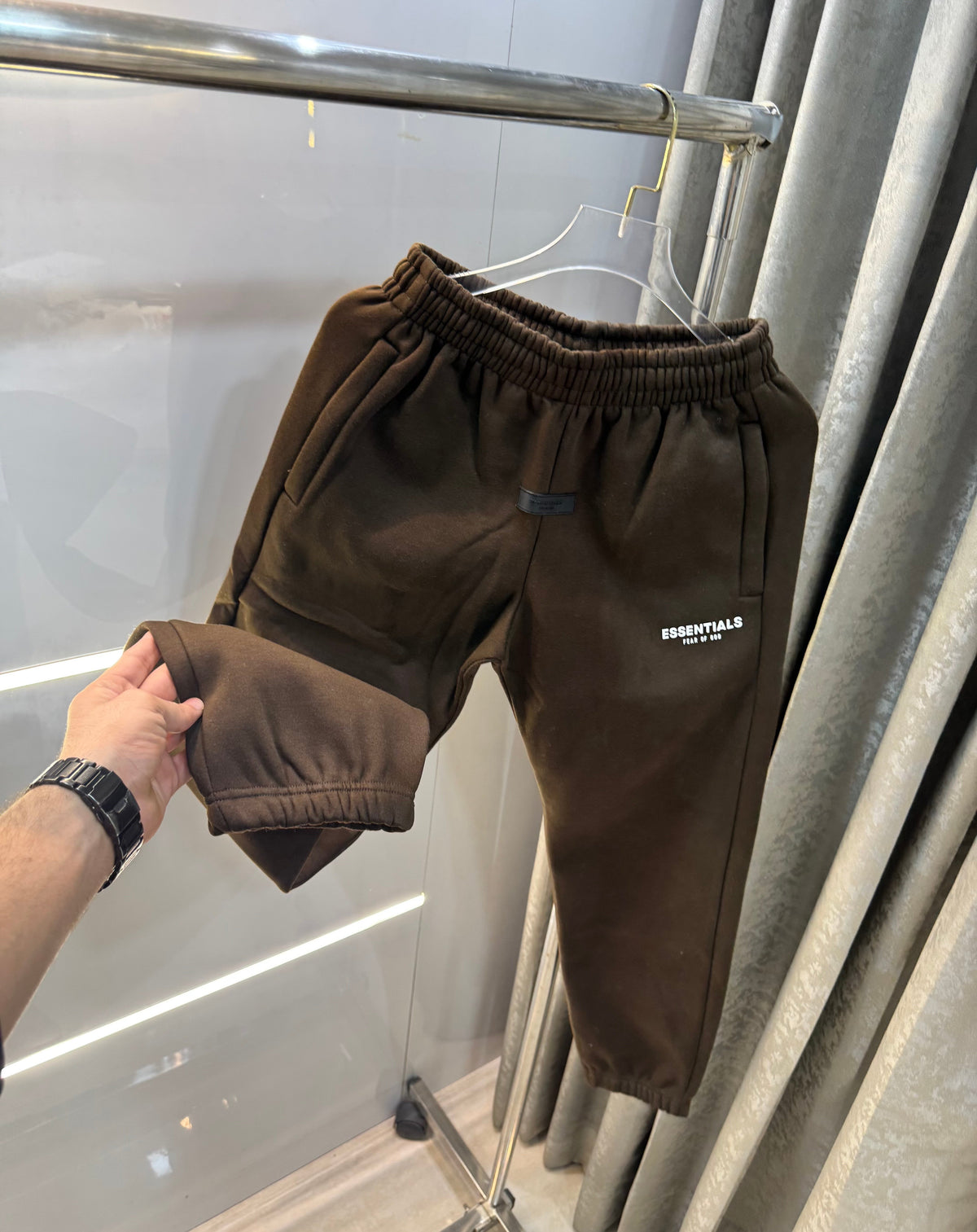 Essential Fog Dark Brown Imported Premium Jogger