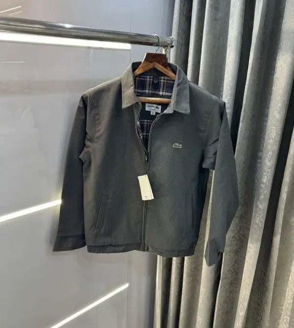 Lacost e dark gery Imported Premium Jacket