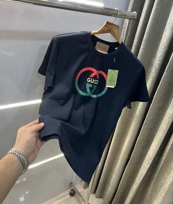 Gucc i Navy Blue Look Imported T-Shirt