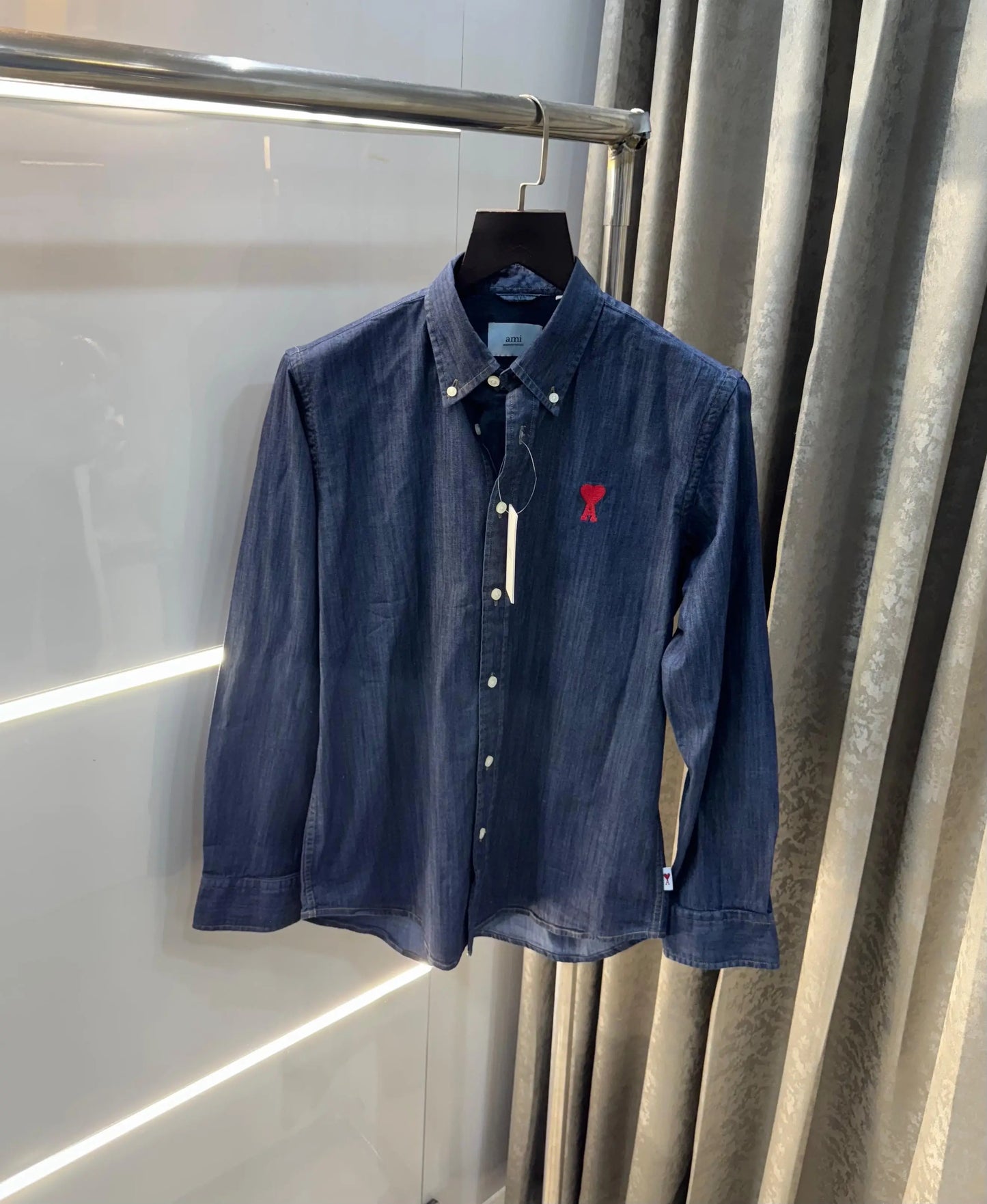 Ami Paris Dark Blue Imported Premium Shirt
