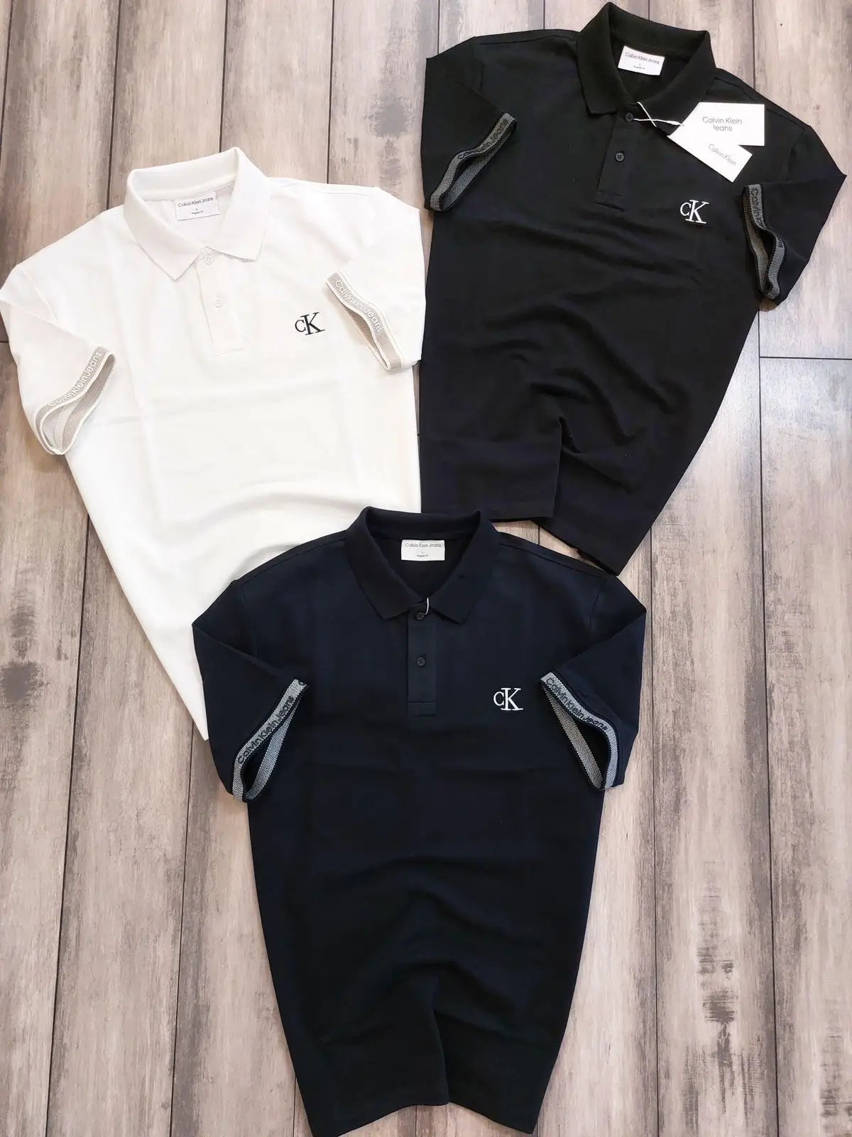 Calvin Klein White Premium Polo T-Shirt