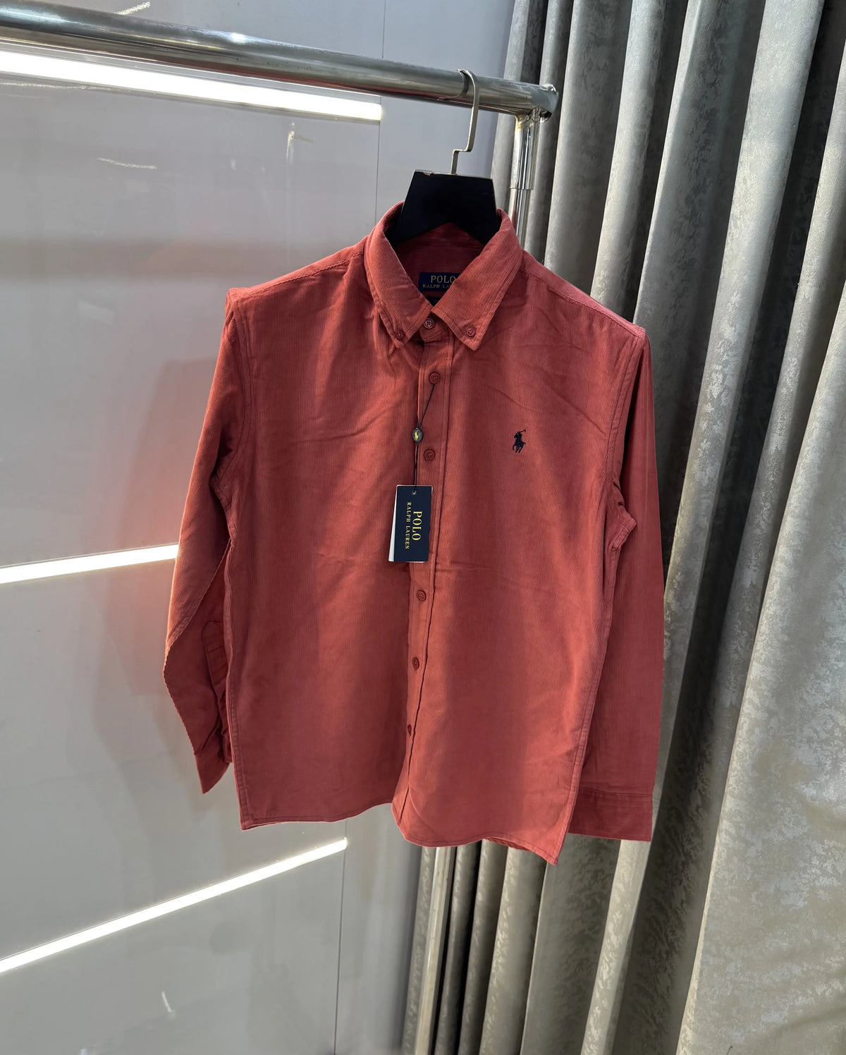 Ralph Lauren Peach Embroidry Logo Premium Shirt