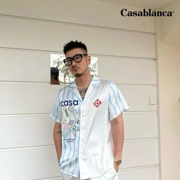 Casablanca Black Premium Loose Fit Shirt