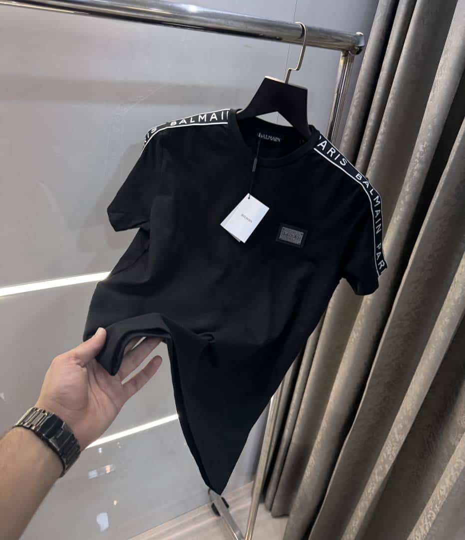 Balmai n Paris Black Designer Imported T-Shirt
