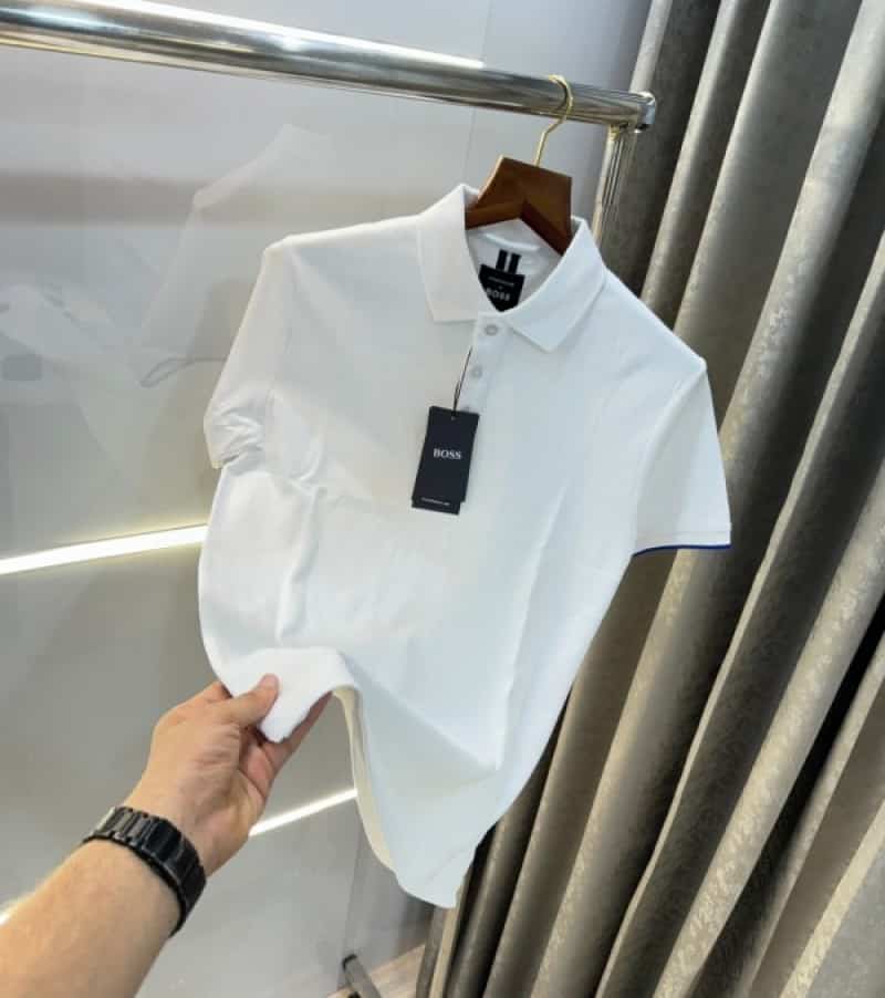 Hugo bos s White Premium Classic Polo T-Shirt