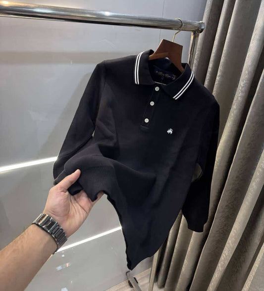 Brooks Brother Black Premium Knitted Pull Over