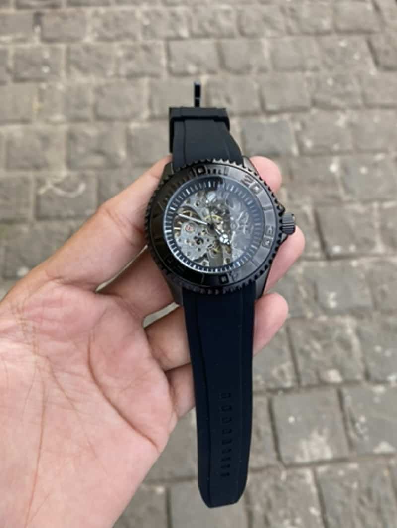 Seiko 5 Skelton black Kate