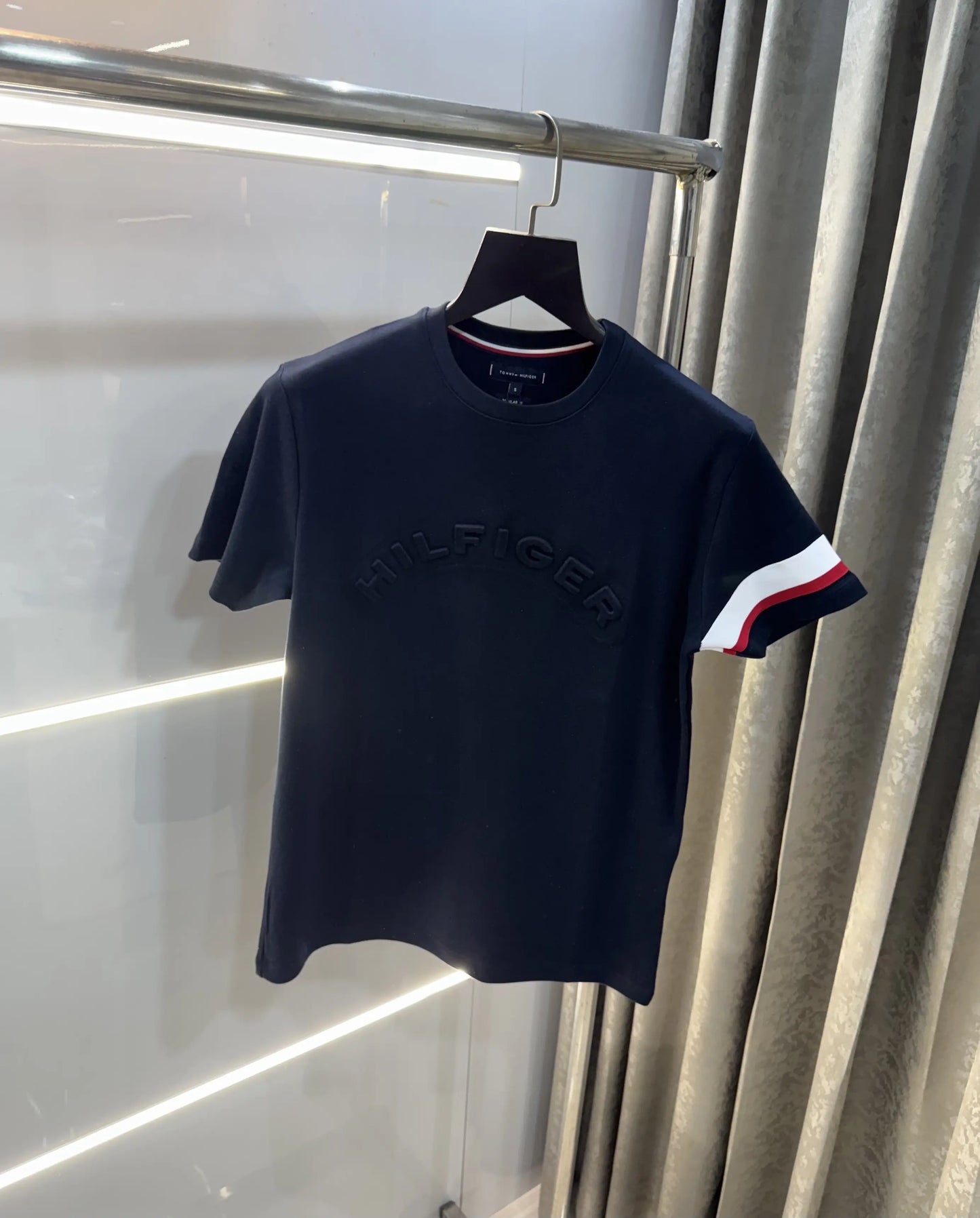 Tommy Hilfiger Navy Blue Logo Work Premium T-Shirt
