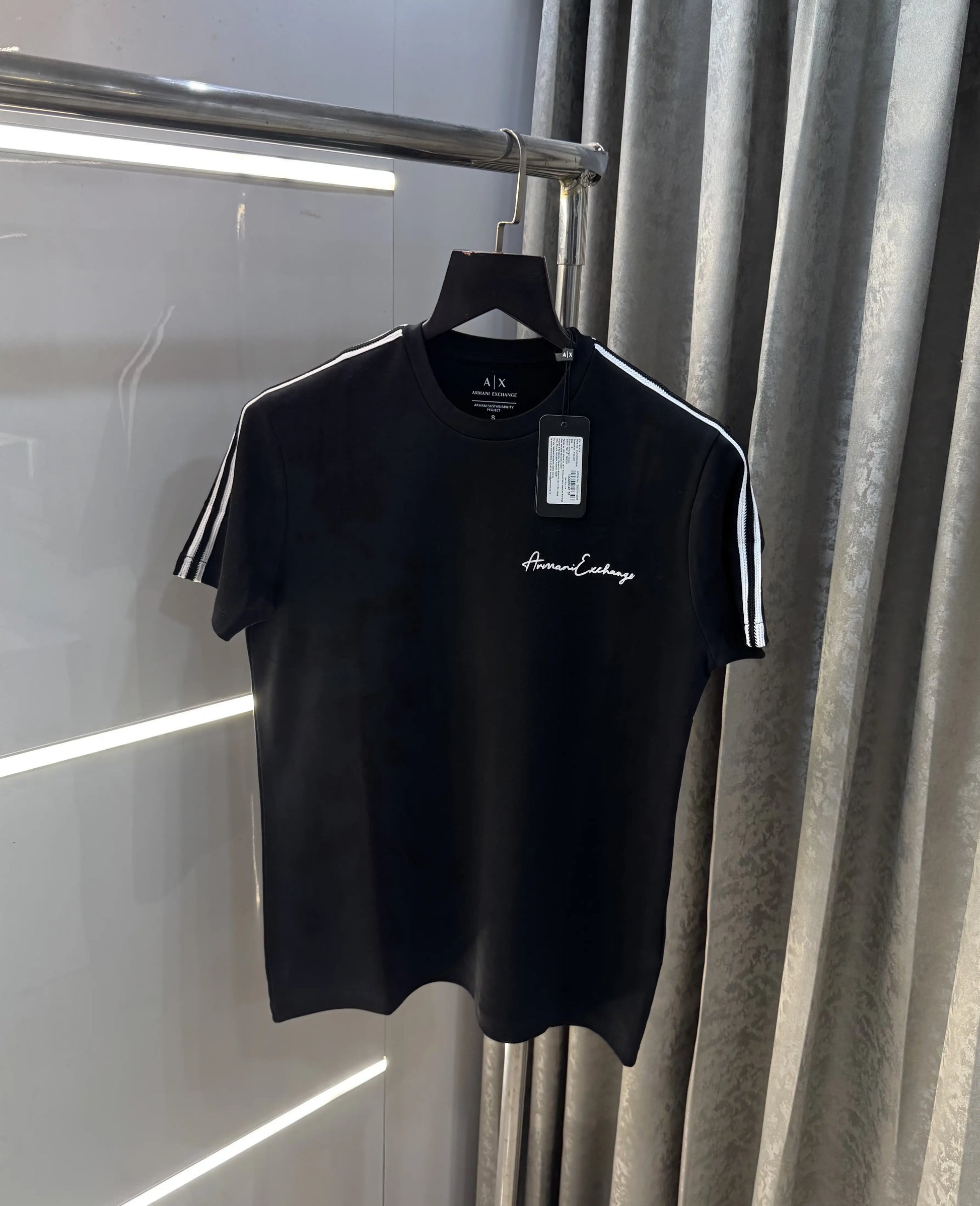 Arman i Exchange Black Logo Print Imported T-Shirt
