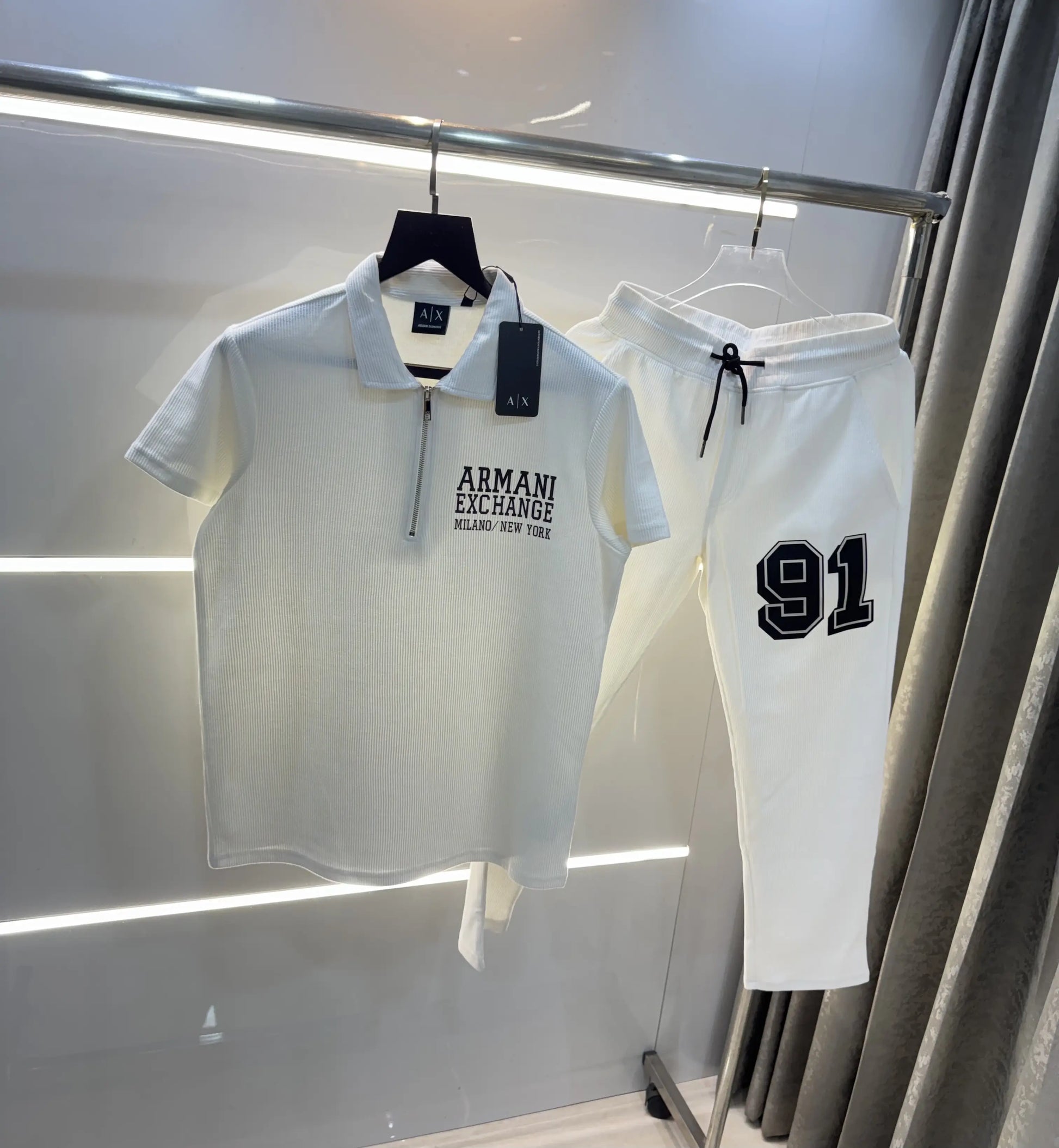 Arman i Exchange White ( B) Logo Work Premium Tracksuit