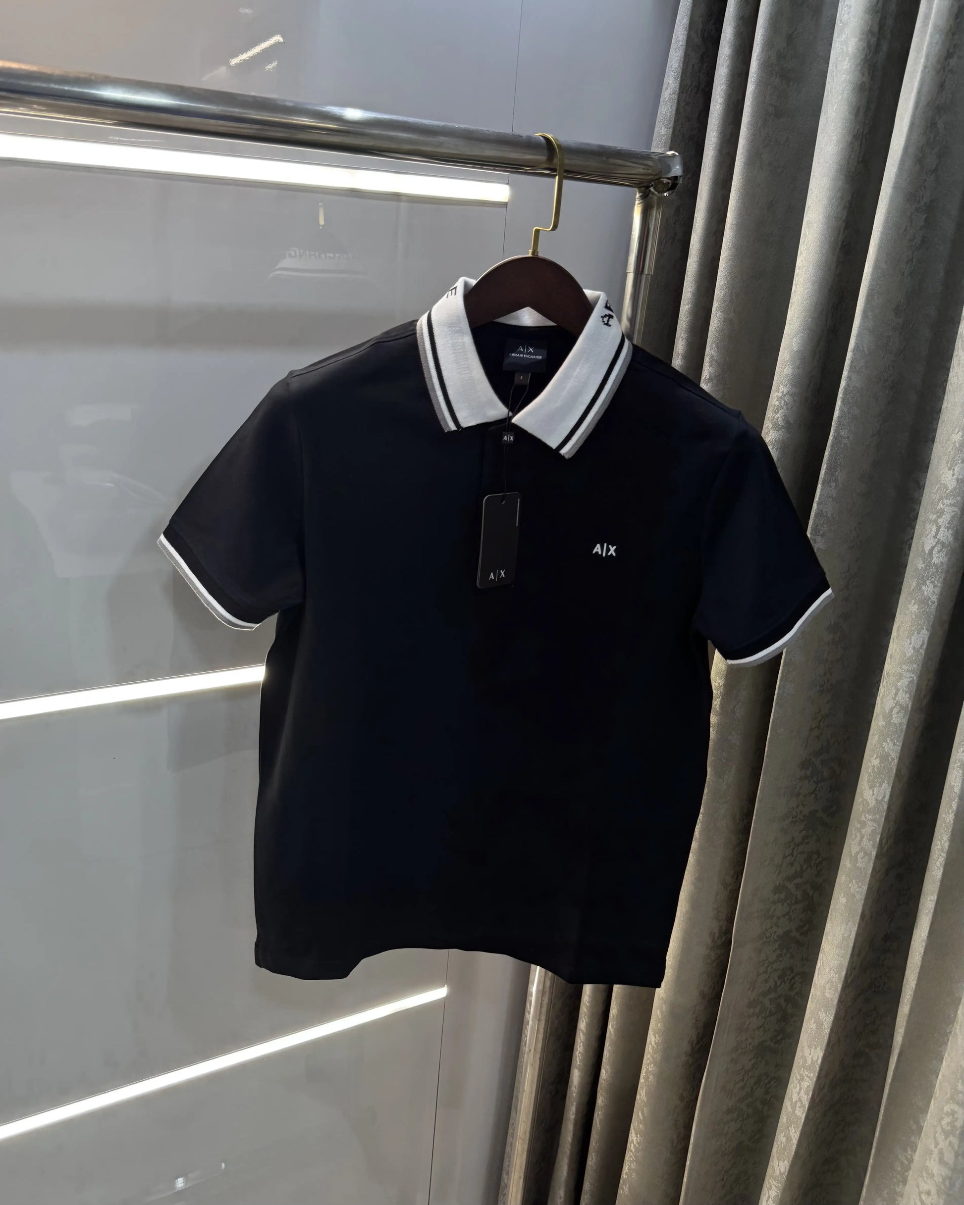 Arman i Exchange Black Logo Work Premium Polo T-Shirt