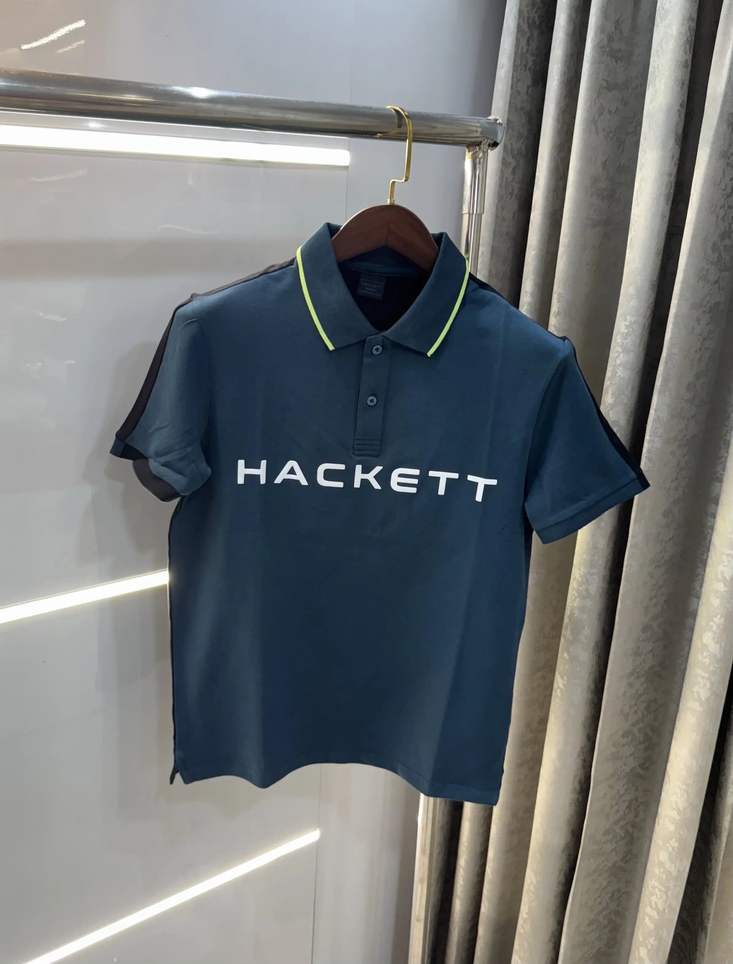Hacket Bottle Green Logo Work Premium Polo T-Shirt
