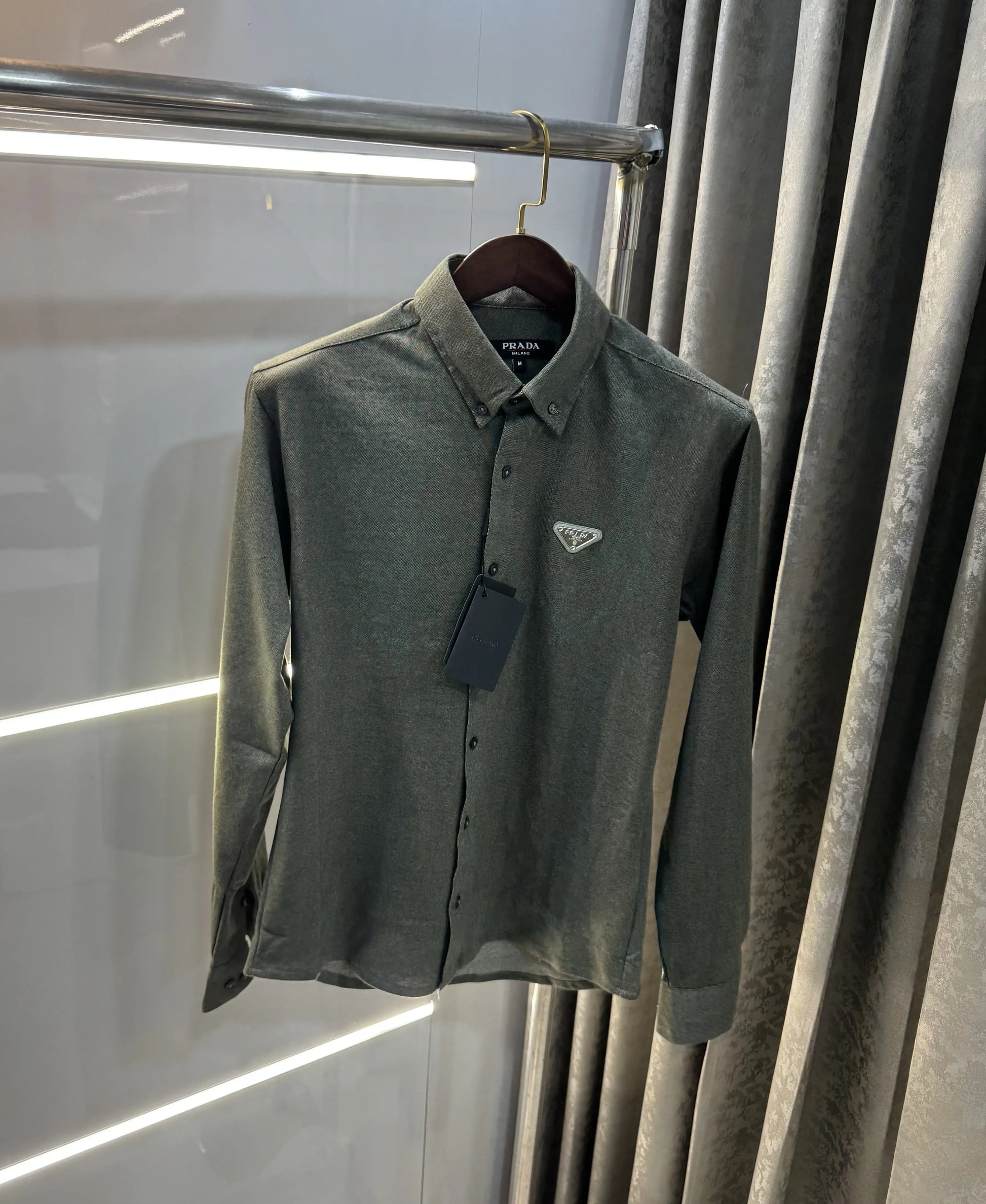 Prada Milano Olive Green Premium Shirt