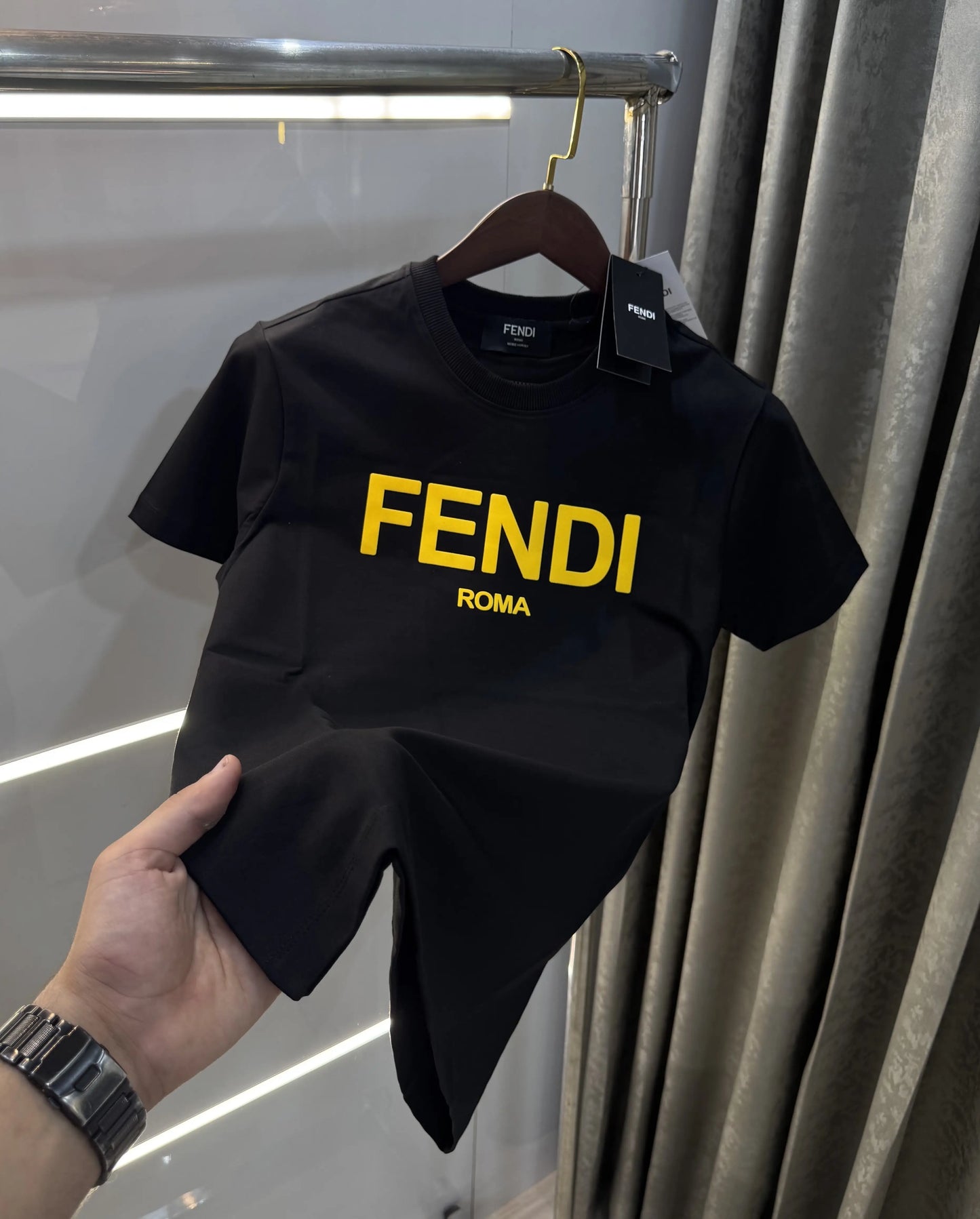 Fendi Black Premium Classic T-Shirt