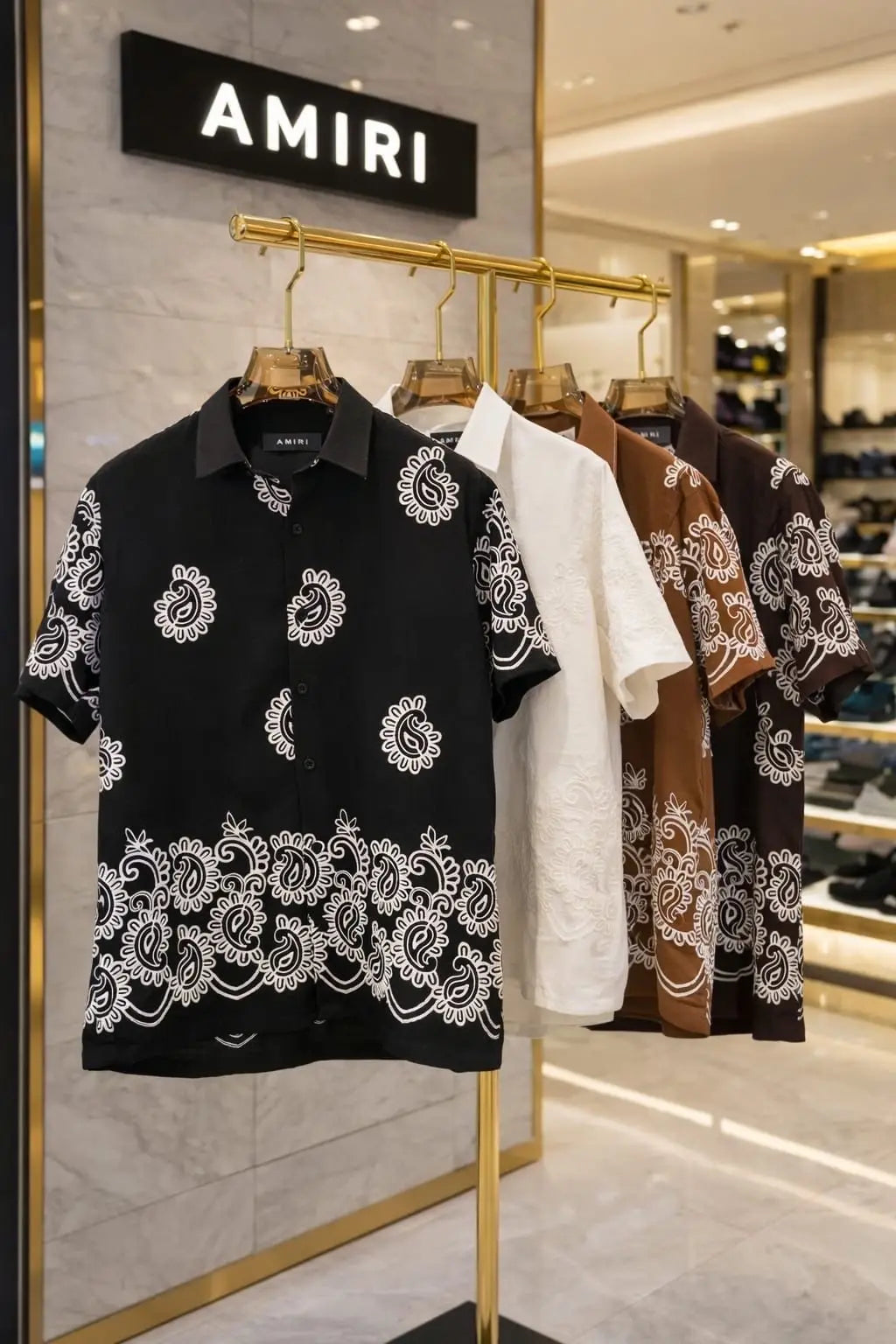 Amiri Black Designer Premium Shirt
