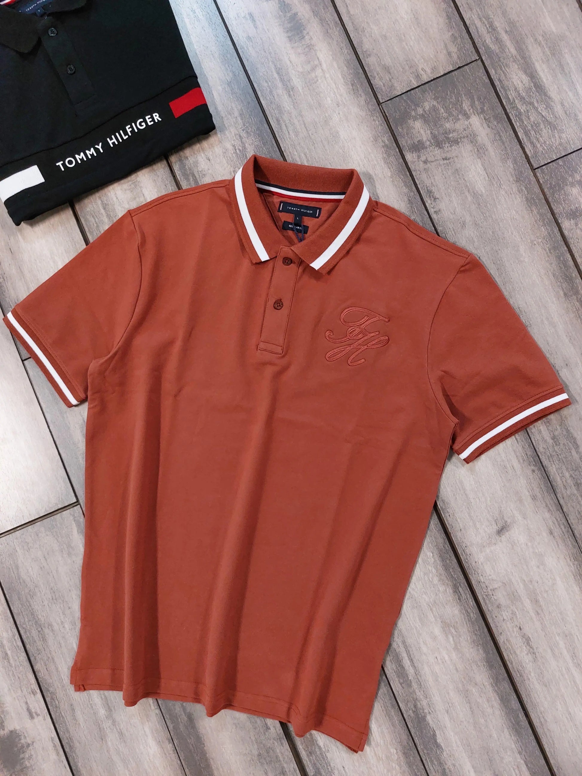 Tommy Hilfiger Brown Premium Polo T-shirt