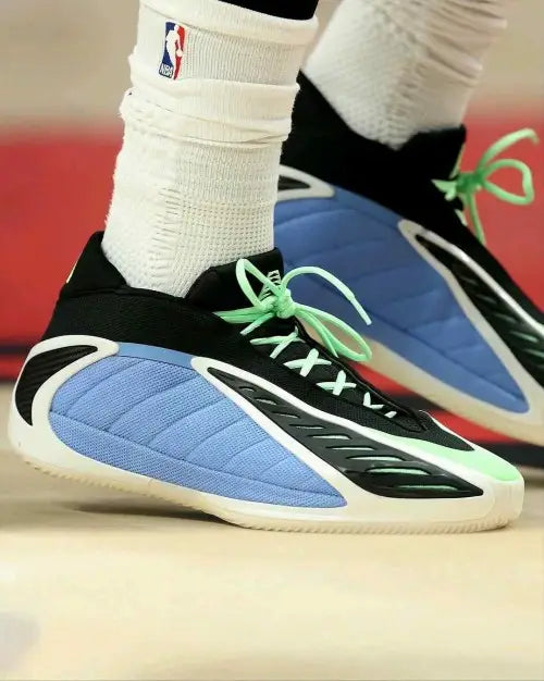 Adidass Anthony Edwards 2 Fusion Blue Zero Metallic Lime Burst