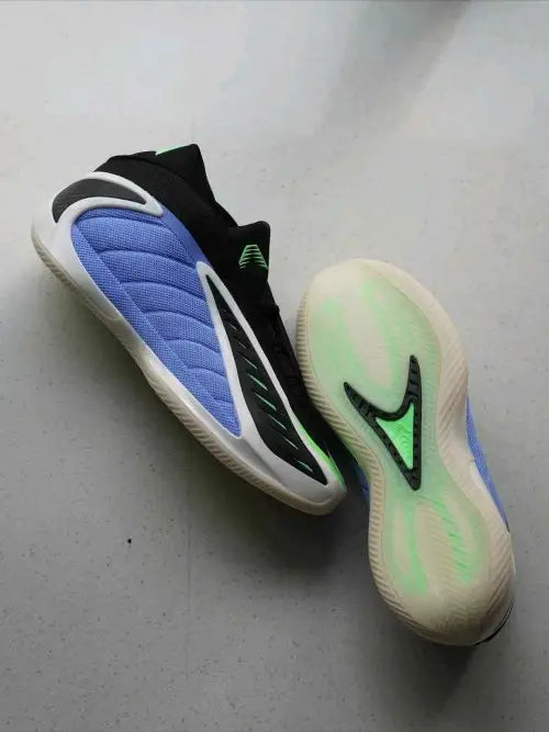 Adidass Anthony Edwards 2 Fusion Blue Zero Metallic Lime Burst