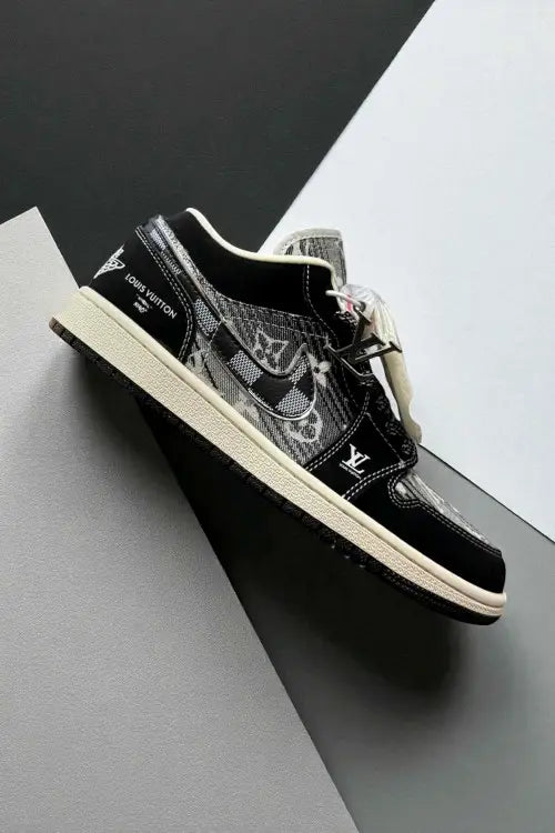 Air jordan 1 low X louiss vittonn black monogram
