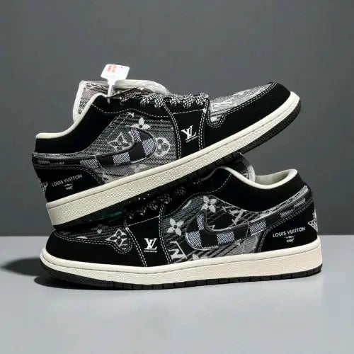 Air jordan 1 low X louiss vittonn black monogram