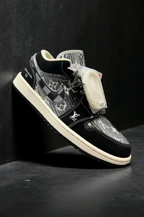Air jordan 1 low X louiss vittonn black monogram