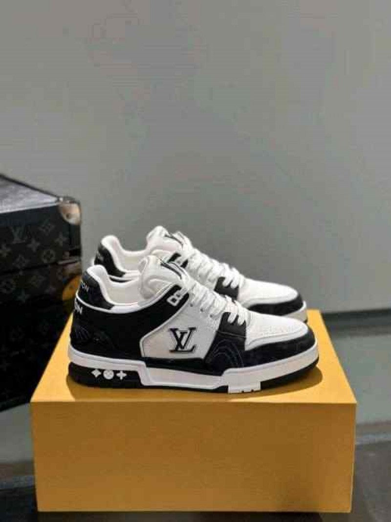 Sale louiss Vuitton Trainer Nigo Denim Black White (375