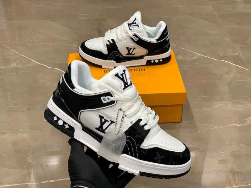 Sale louiss Vuitton Trainer Nigo Denim Black White (375