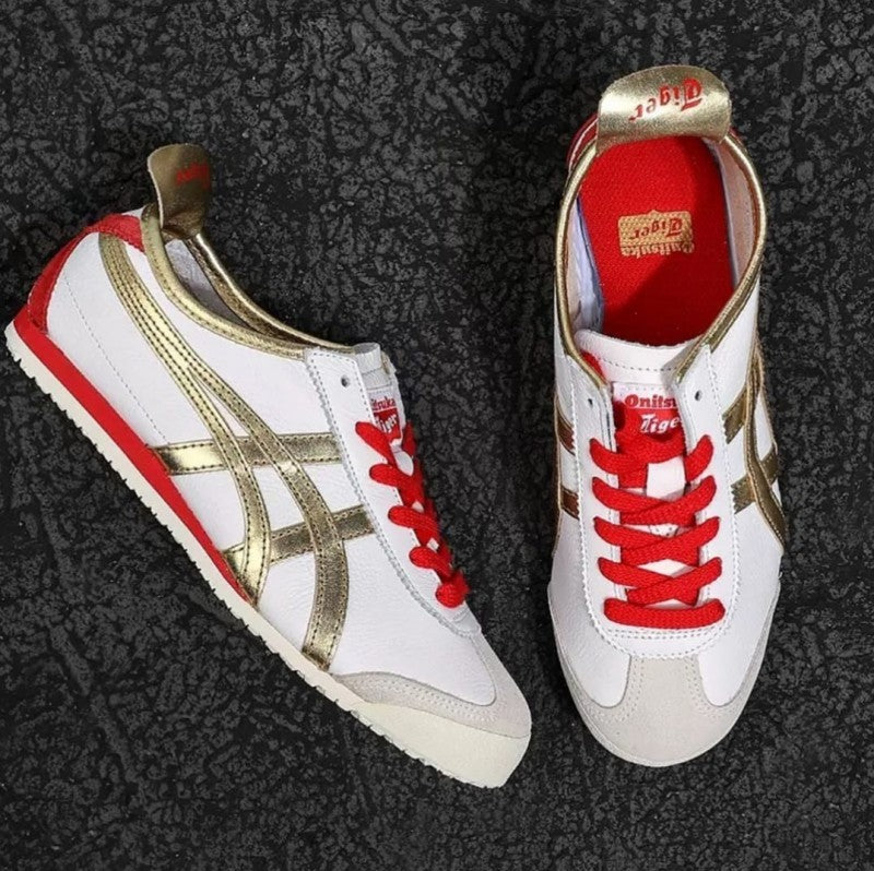 Onitsuka Tiger Mexico 66 White Gold Red 155