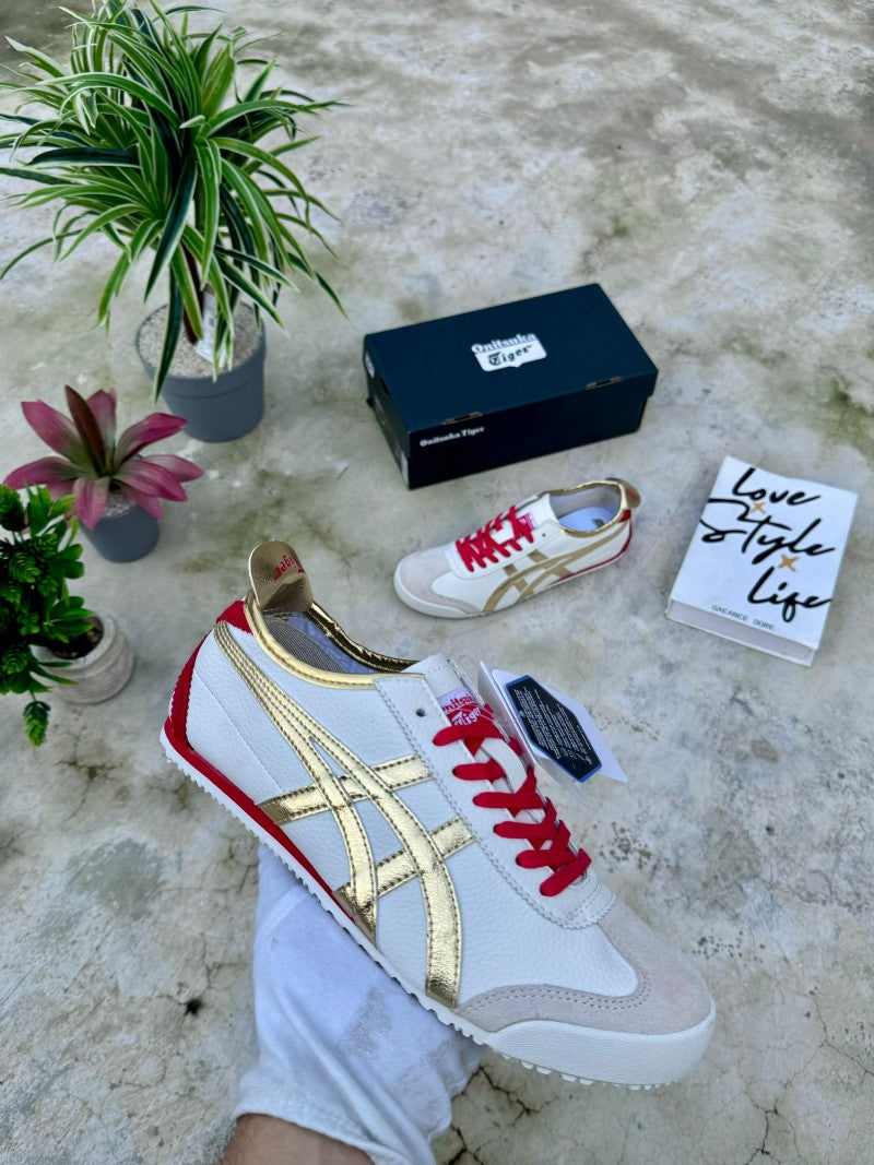 Onitsuka Tiger Mexico 66 White Gold Red 155